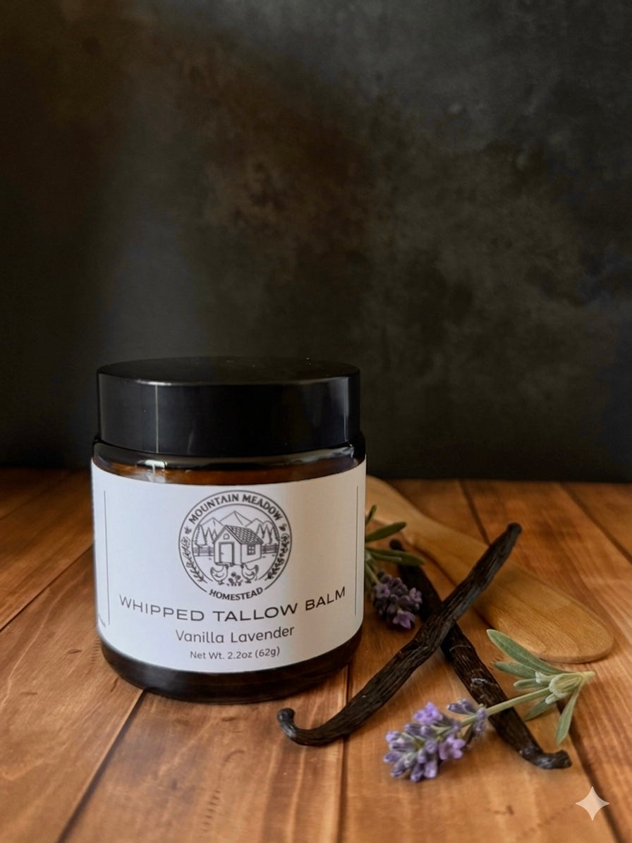 Whipped Tallow Balm: Vanilla Lavender